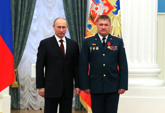 President Vladimir Putin presents state awards in Kremlin