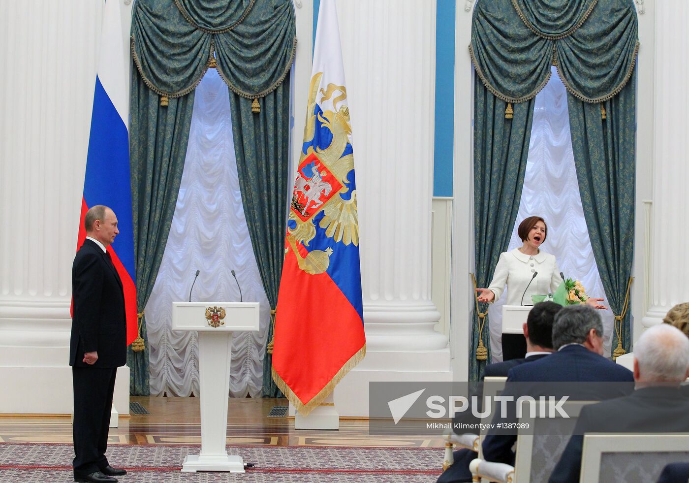 President Vladimir Putin presents state awards in Kremlin