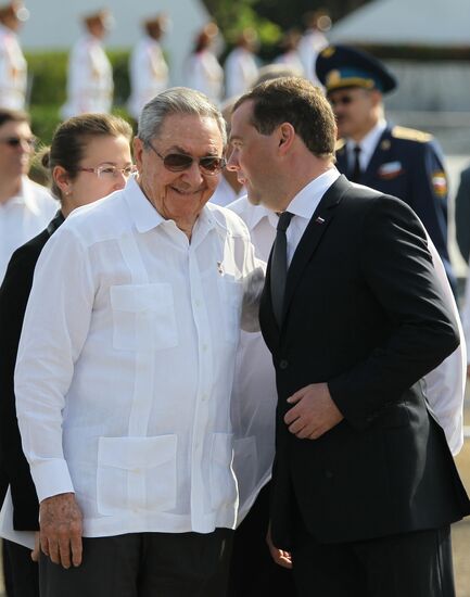 Dmitry Medvedev on working visit in Cuba. Day Two