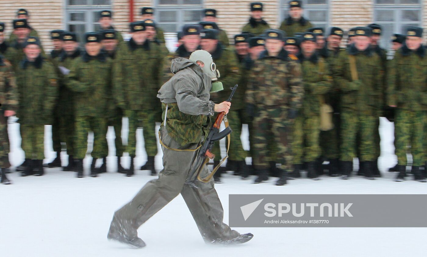 Belarus' interior troops celebrate Butter Week
