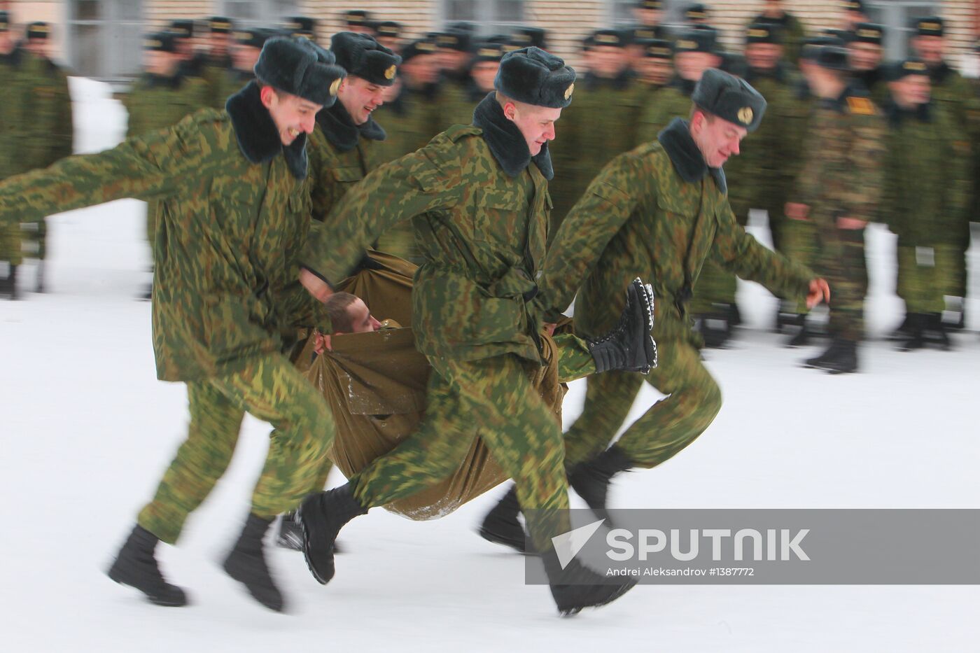 Belarus' interior troops celebrate Butter Week