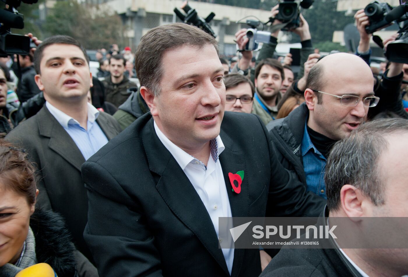 Tbilisi Mayor Georgi Ugulava is charged with embezzlement