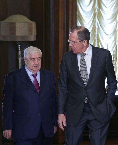 Russian and Syrian foreign ministers meet in Moscow