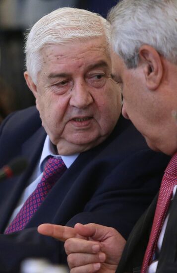 Russian and Syrian foreign ministers meet in Moscow