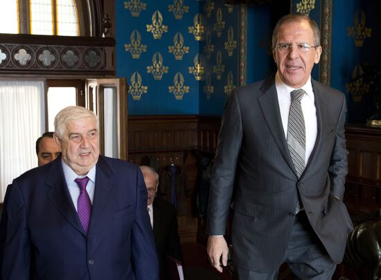 Russian and Syrian foreign ministers meet in Moscow