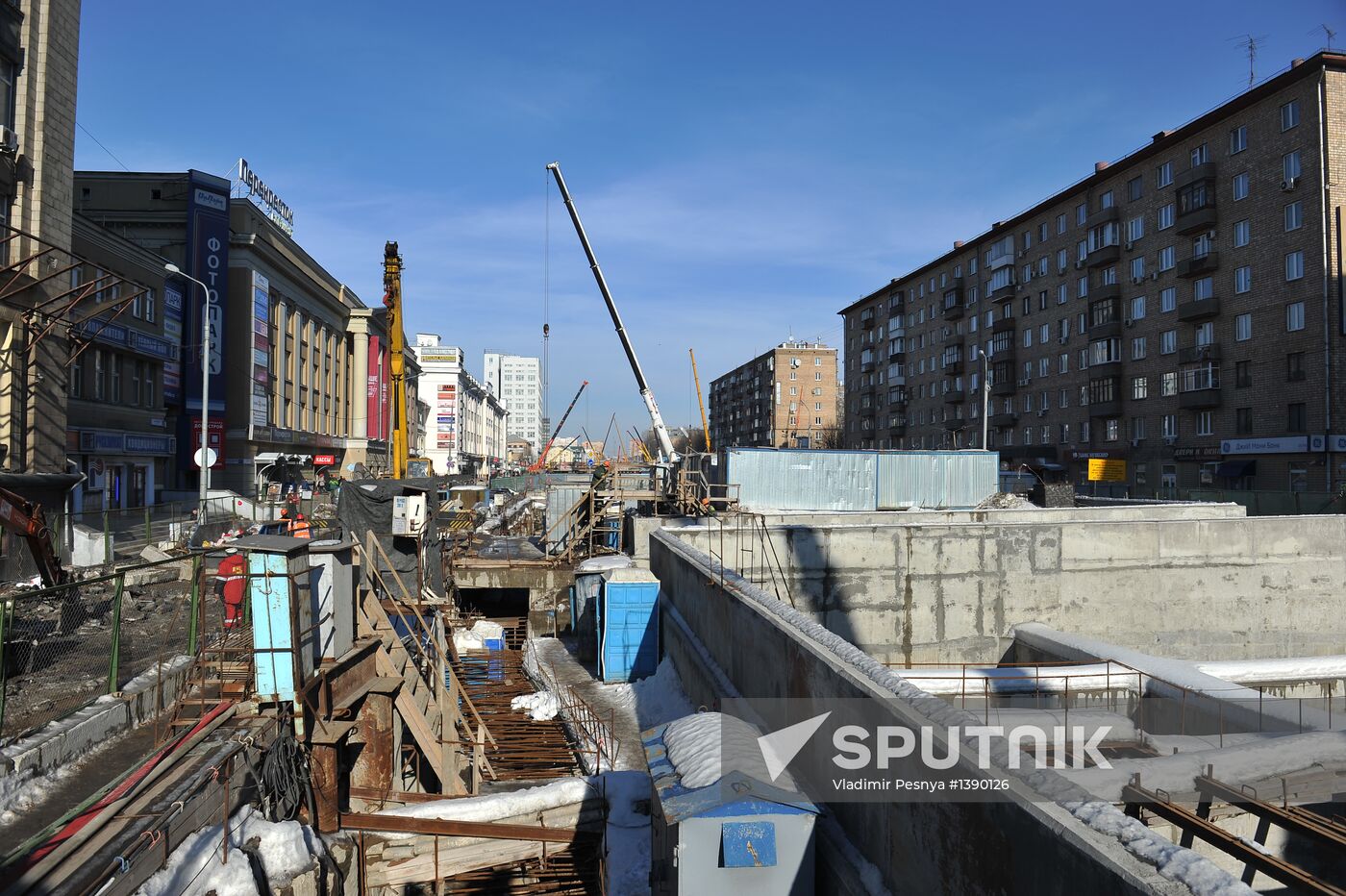 Alabyan-Baltiyskaya Tunnel under construction