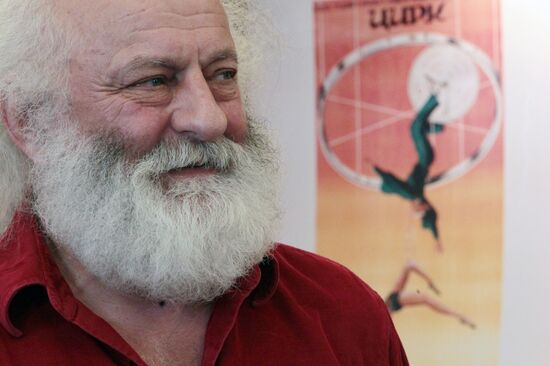 News conference by Vyacheslav Polunin at Circus on Fontanka