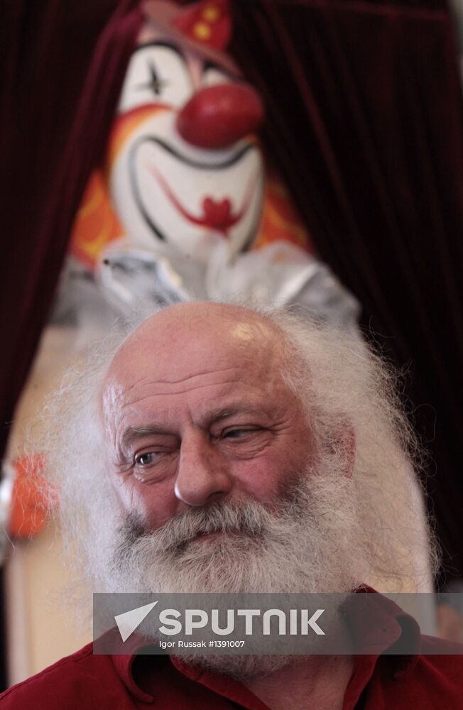 News conference by Vyacheslav Polunin at Circus on Fontanka