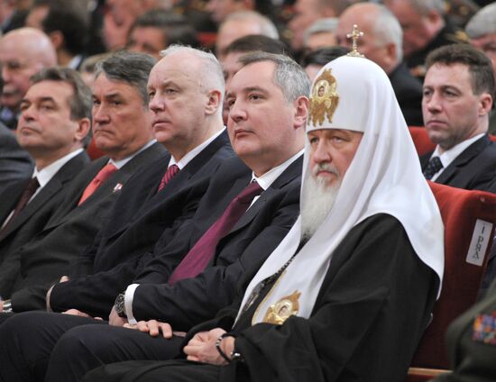 Vladimir Putin during Defense Ministry's board meeting