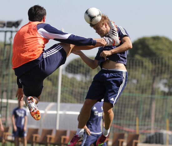 Football. FC Dynamo Moscow during training camp in Turkey