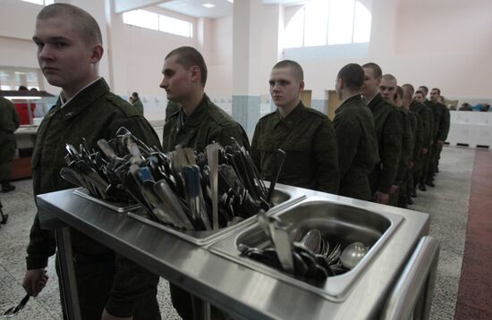 Russian Army buffet