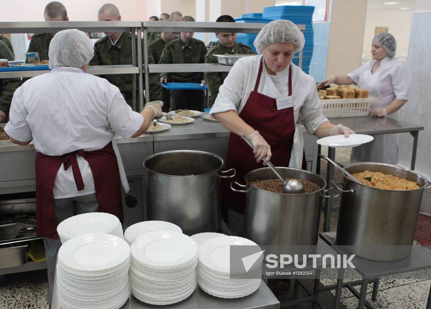 Russian Army buffet