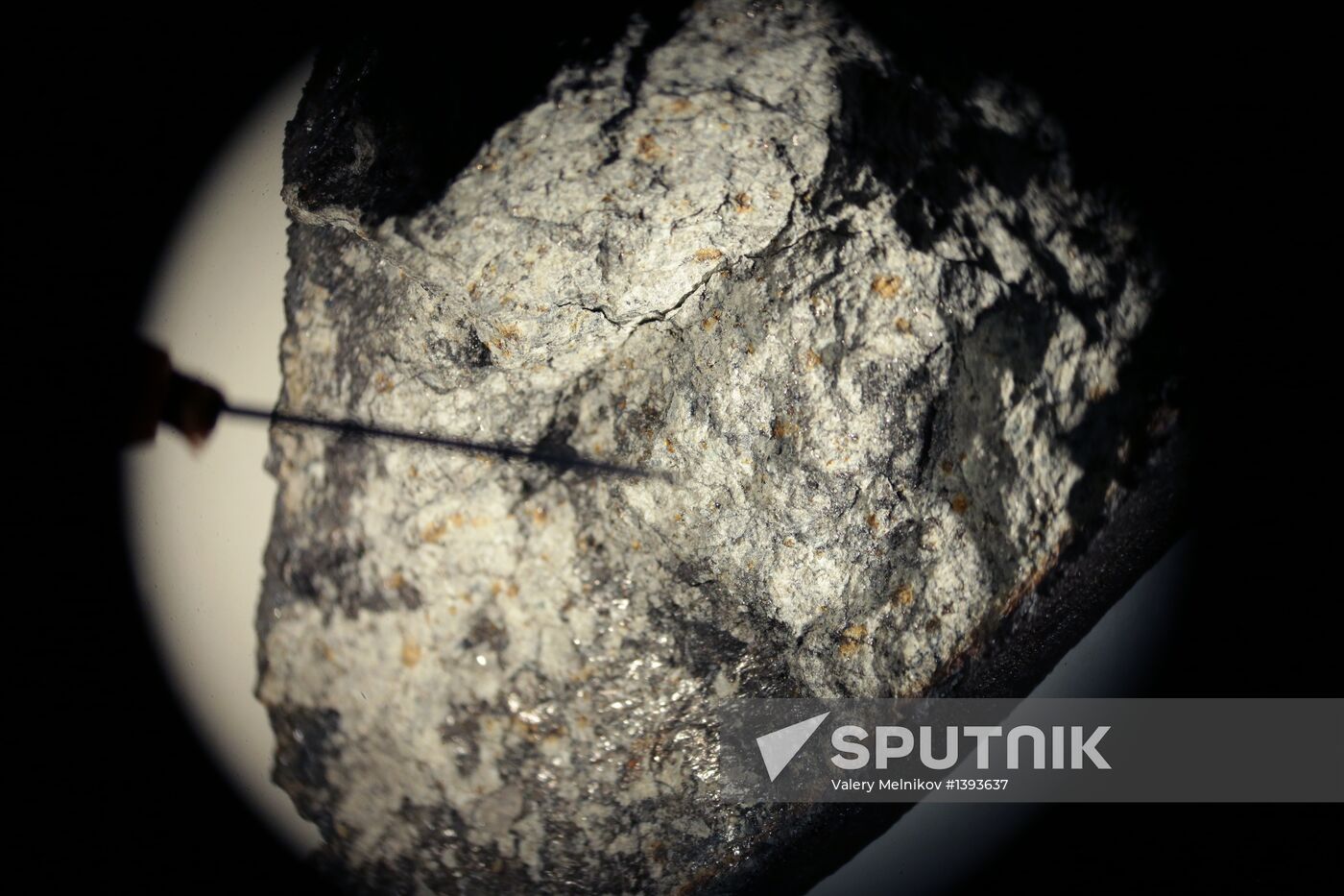 Examination of Chebarkul meteorite in Moscow laboratory