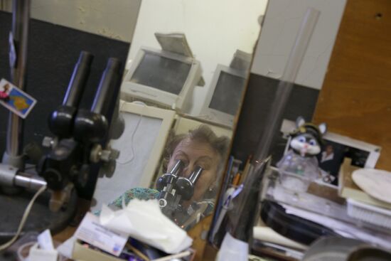 Examination of Chebarkul meteorite in Moscow laboratory