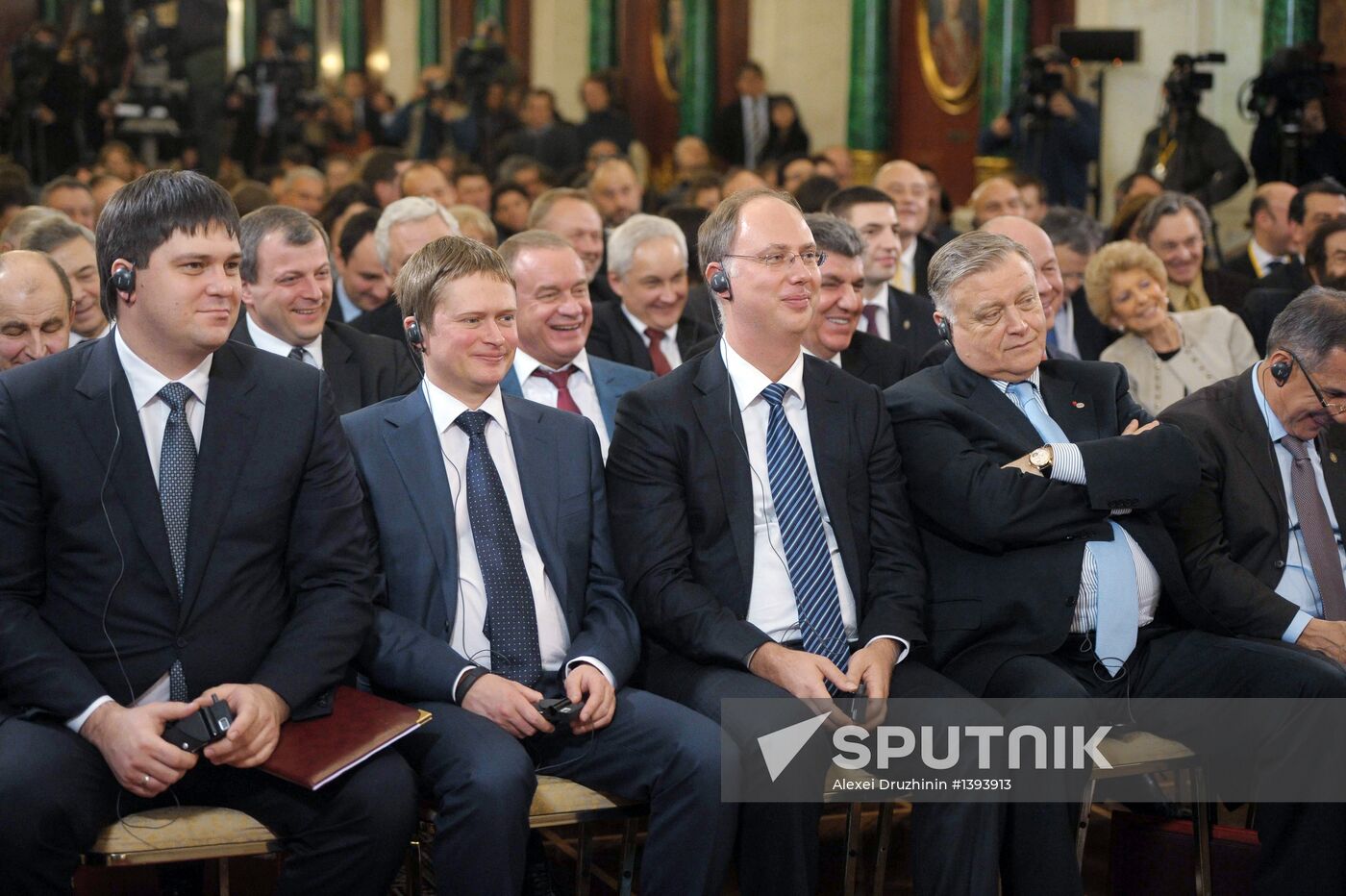 Vladimir Putin meets with Francois Hollande in the Kremlin