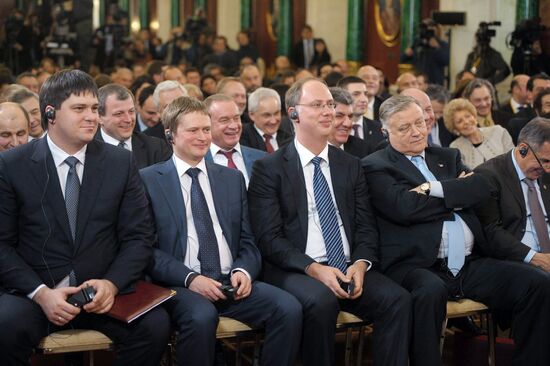 Vladimir Putin meets with Francois Hollande in the Kremlin