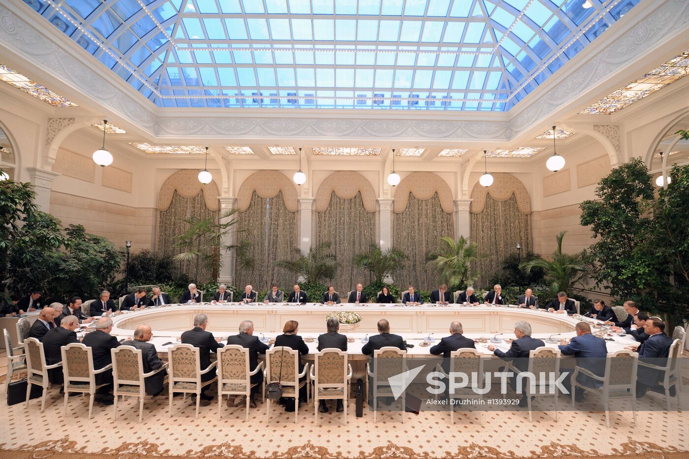 Vladimir Putin meets with Francois Hollande in the Kremlin