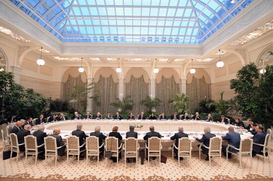 Vladimir Putin meets with Francois Hollande in the Kremlin
