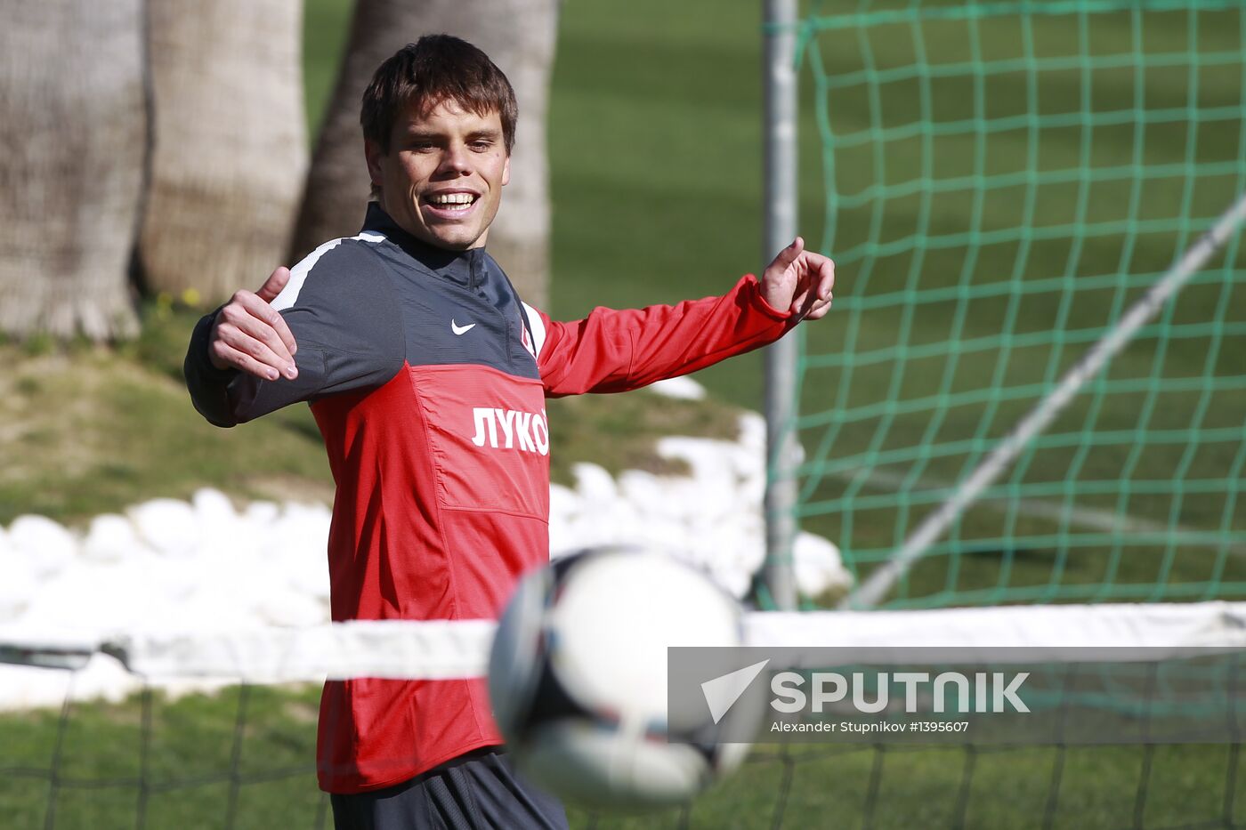 Football. FC Spartak Moscow in training