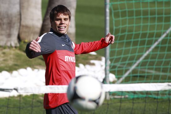 Football. FC Spartak Moscow in training