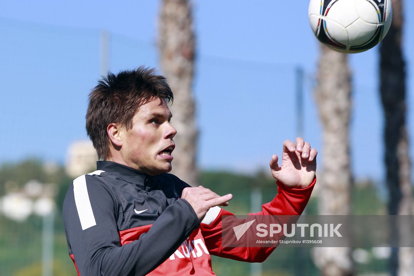 Football. FC Spartak Moscow in training