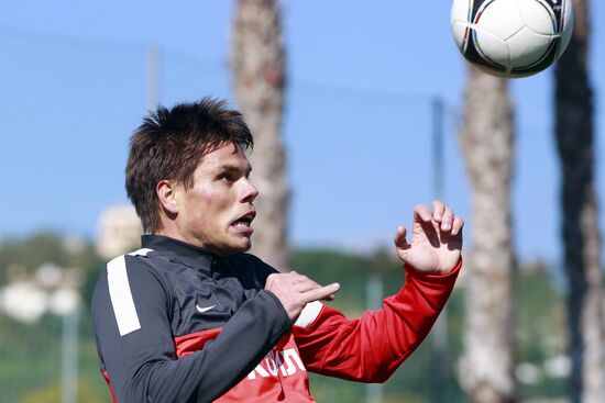 Football. FC Spartak Moscow in training