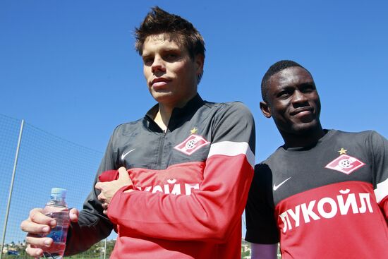 Football. FC Spartak Moscow in training