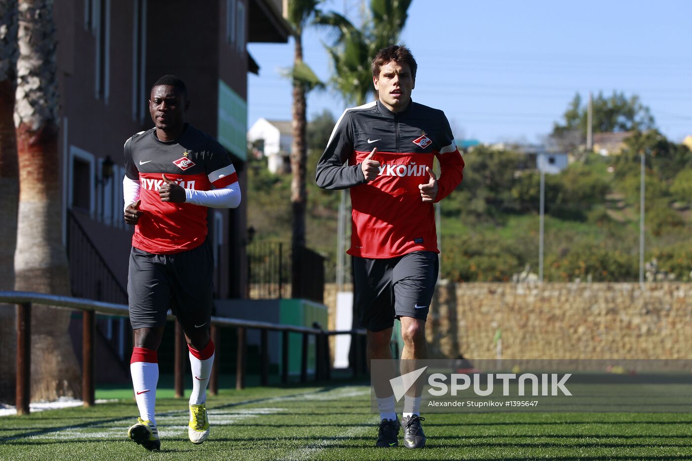 Football. FC Spartak Moscow in training