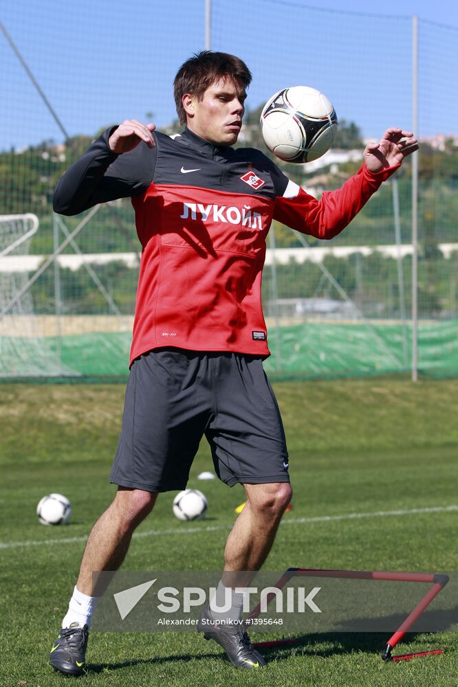 Football. FC Spartak Moscow in training