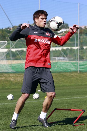 Football. FC Spartak Moscow in training