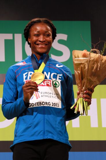 France's Antoinette Nana Djimou winner of the women pentathlon