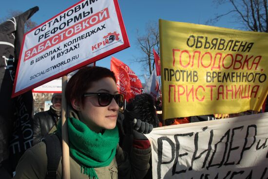 Social march in Russian regions