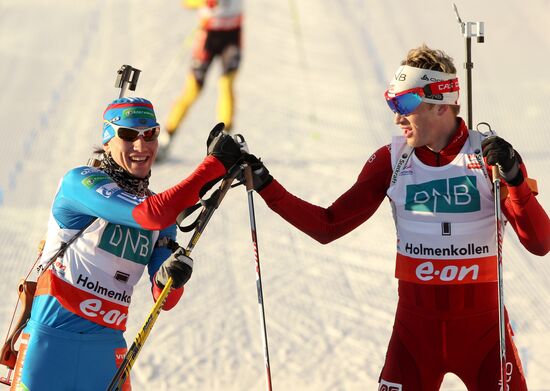 Biathlon. 7th stage of World Cup. Men's pursuit