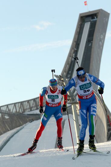 Biathlon. 7th stage of World Cup. Men's pursuit