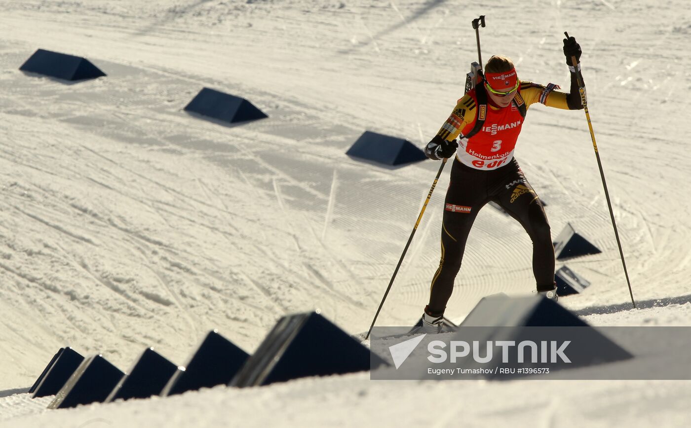 Biathlon. 7th stage of World Cup. Women's pursuit