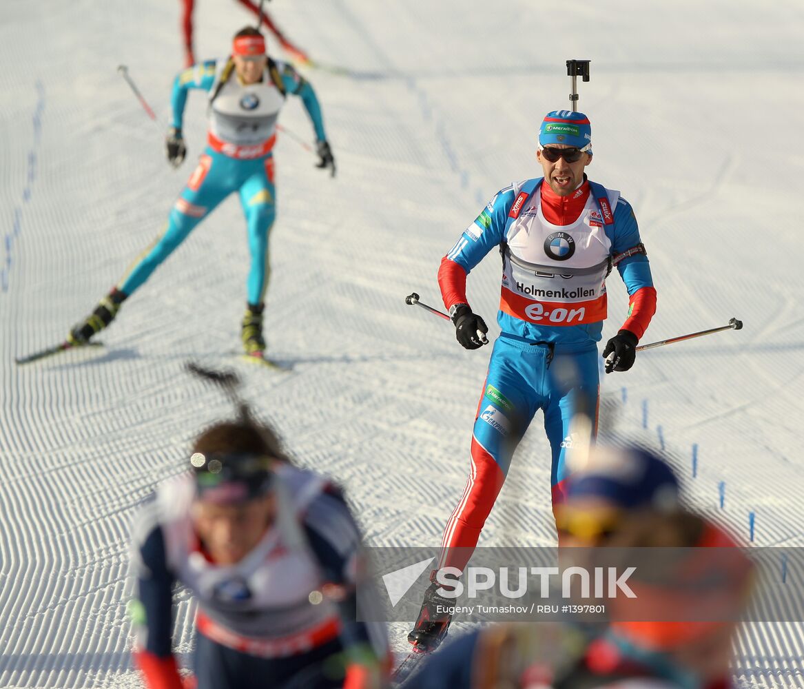 Biathlon World Cup stage 7. Men. Mass start