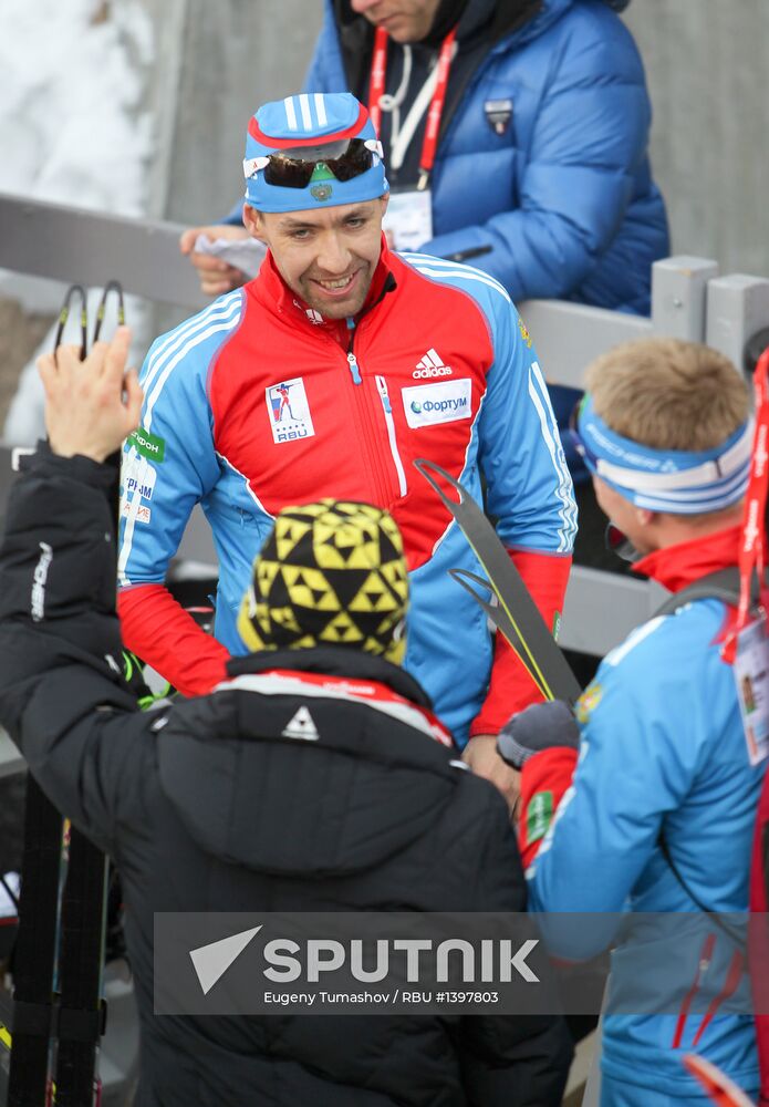 Biathlon World Cup stage 7. Men. Mass start