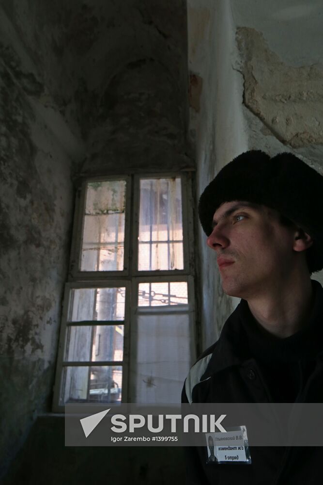 Prison in Tapiau Castle, Kaliningrad region