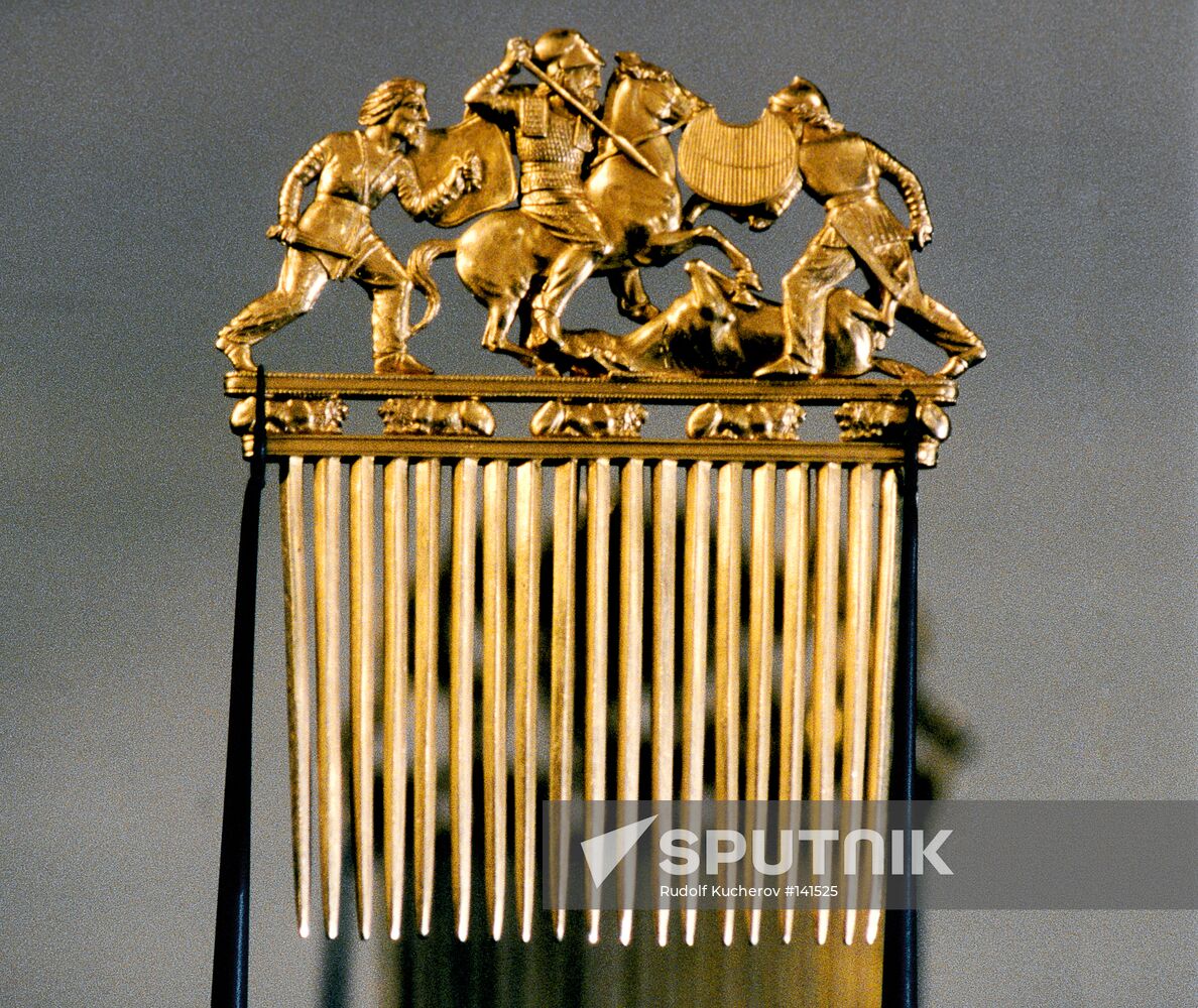 HERMITAGE GOLD COMB BURIAL MOUND KURGAN