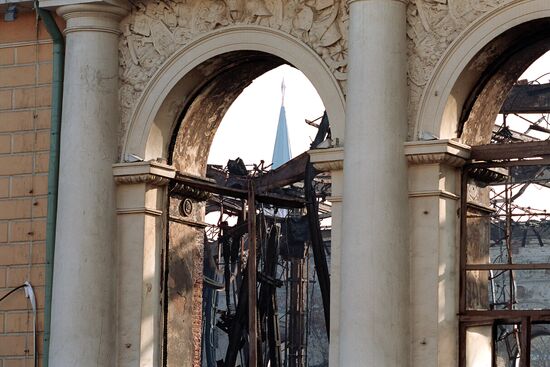 MANEZH FIRE DAMAGE