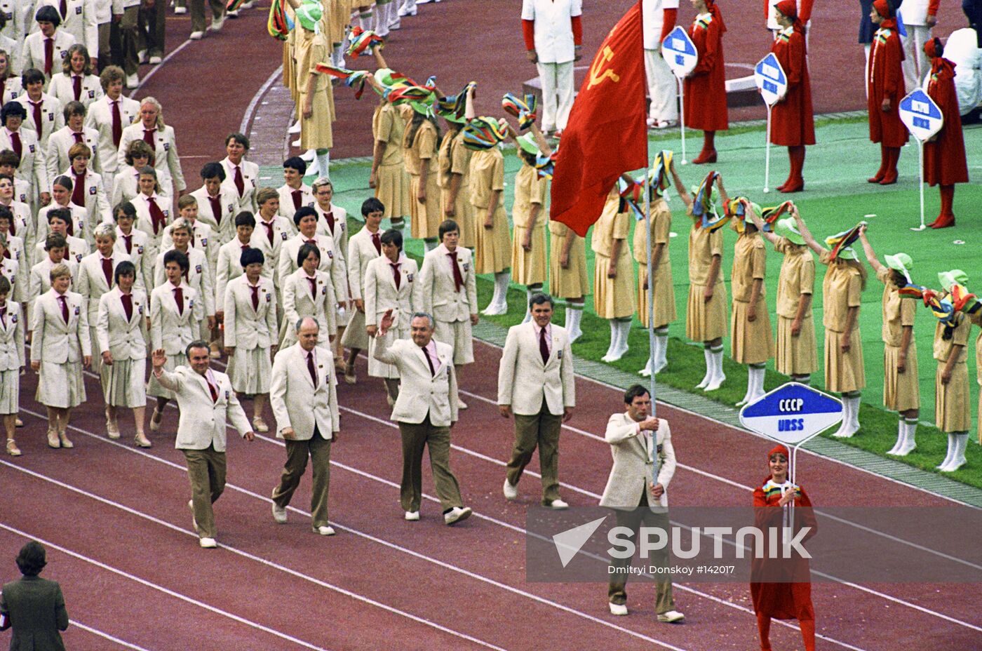 MOSCOW OLYMPICS OPENING CEREMONY
