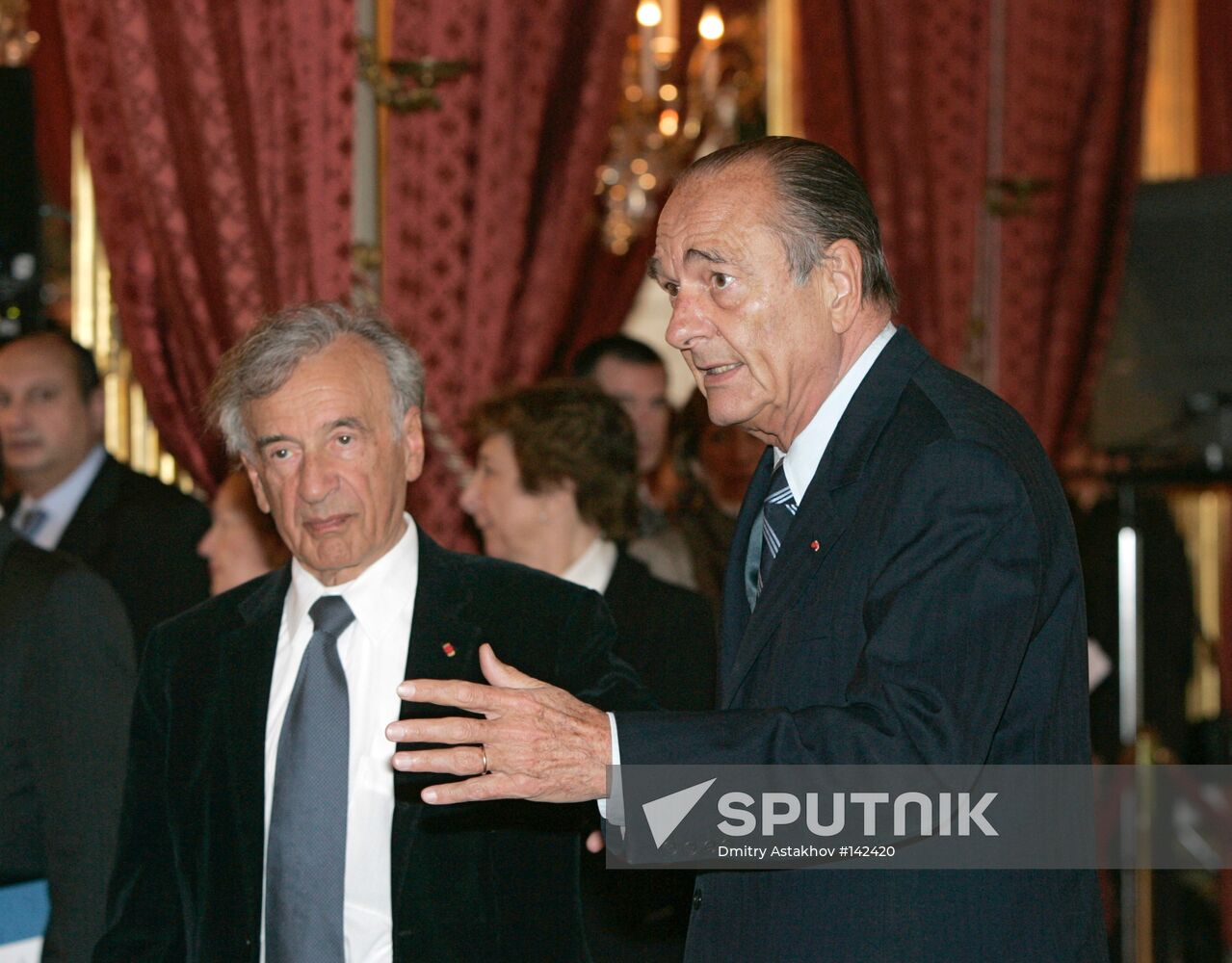 ELIE WIESEL, JACQUES CHIRAC 