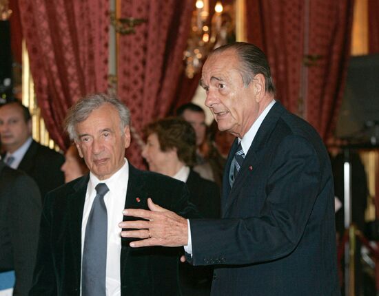 ELIE WIESEL, JACQUES CHIRAC 
