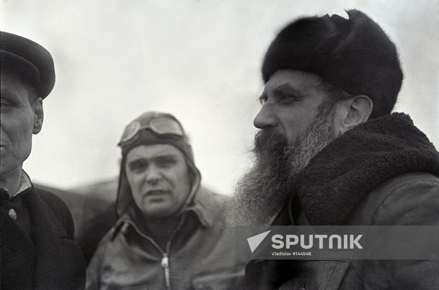 Otto Schmidt and Mikhail Vodopyanov, Heroes of the Soviet Union
