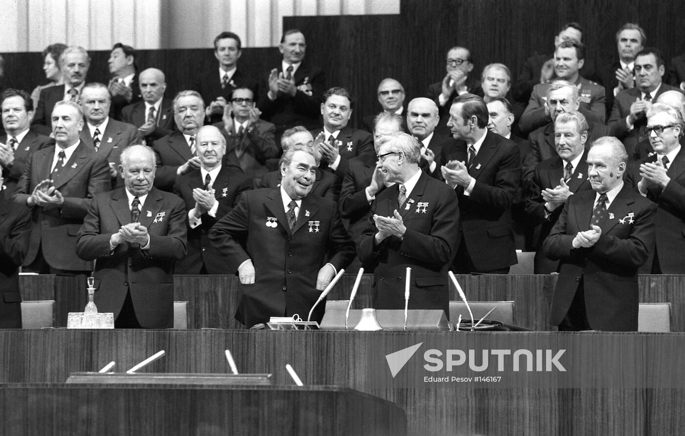 BREZHNEV 25TH CONGRESS PRESIDIUM