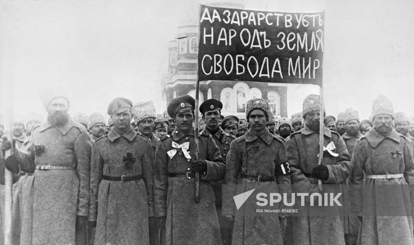 FEBRUARY 1917 REVOLUTION TROOPS NIKOLAYEVSK-ON-AMUR