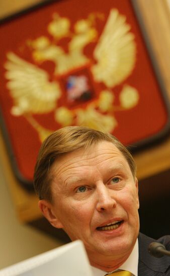 SERGEI IVANOV CHAIRS SESSION