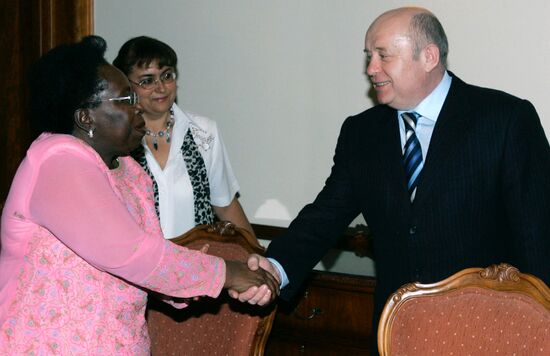 OFFICIAL VISIT MIKHAIL FRADKOV SOUTH AFRICA