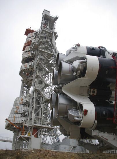 PROTON-M RUSSIAN BOOSTER ON THE LAUNCH SITE