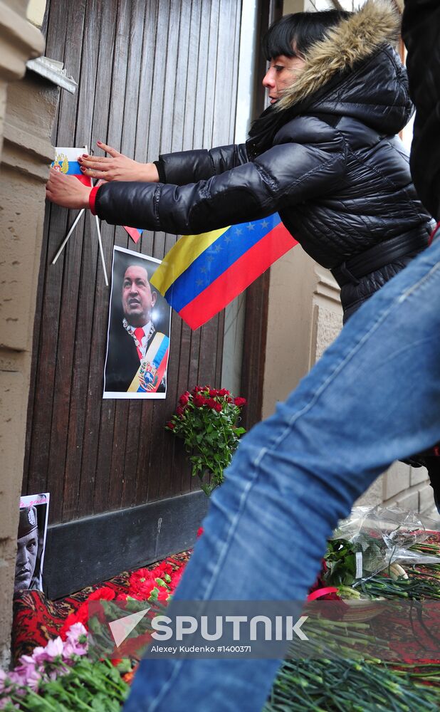 Mourning at Venezuelan Embassy in Moscow